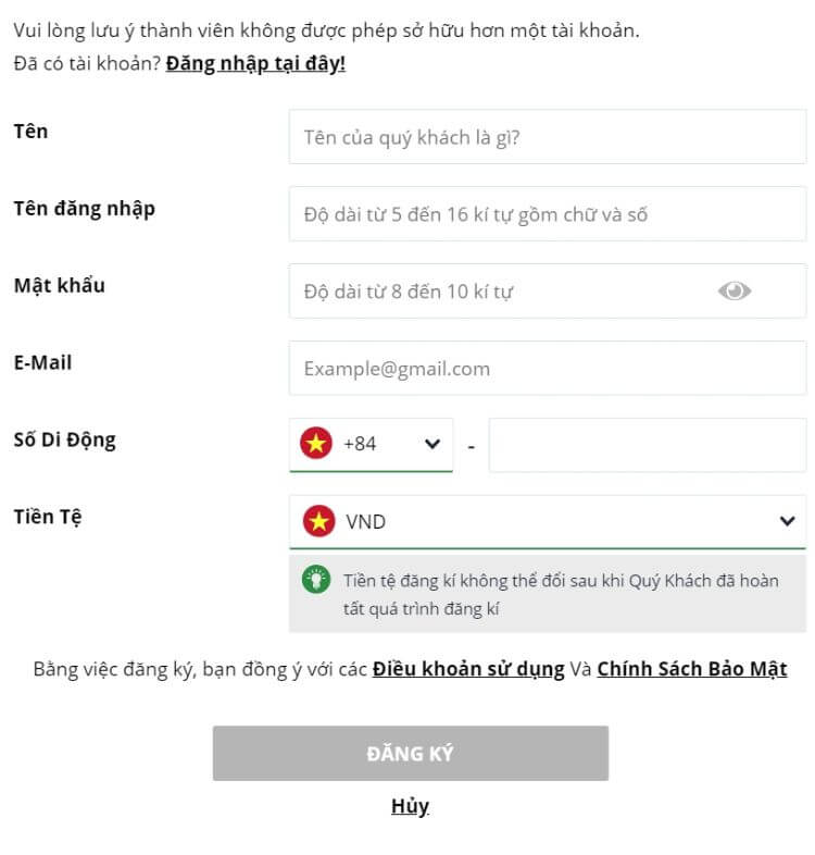 đăng ký M88