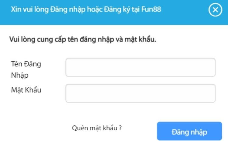 đăng nhập FUN88