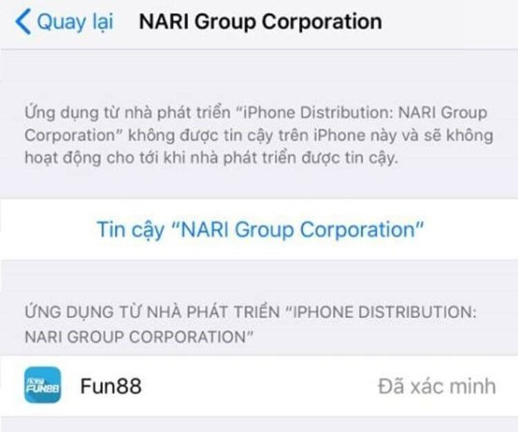 cấp quyền truy cập iOS 