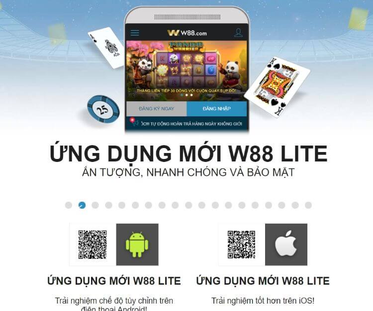 ứng dụng W88