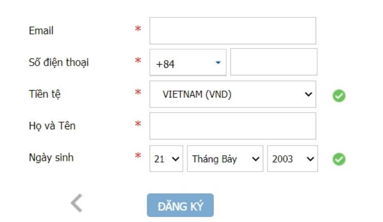 đăng ký nhà cái BK8