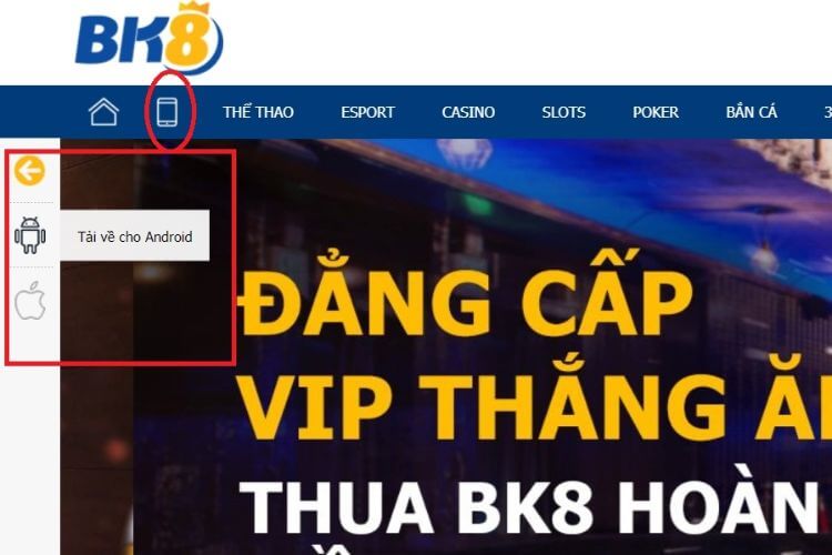 trang chủ nhà cái BK8