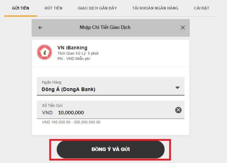 gửi tiền 188bet